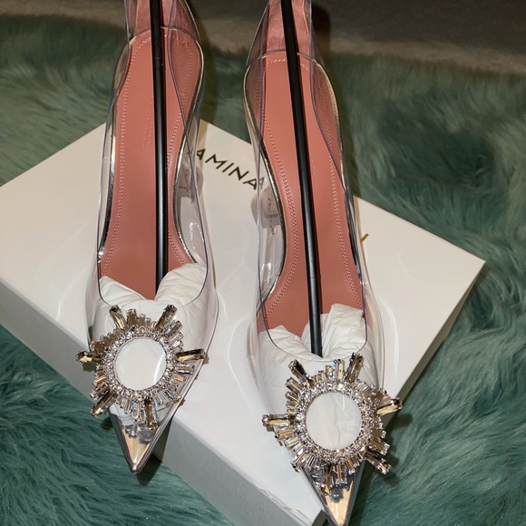 Amina Muaddi Begum clear PVC pump - Picture 6 of 7